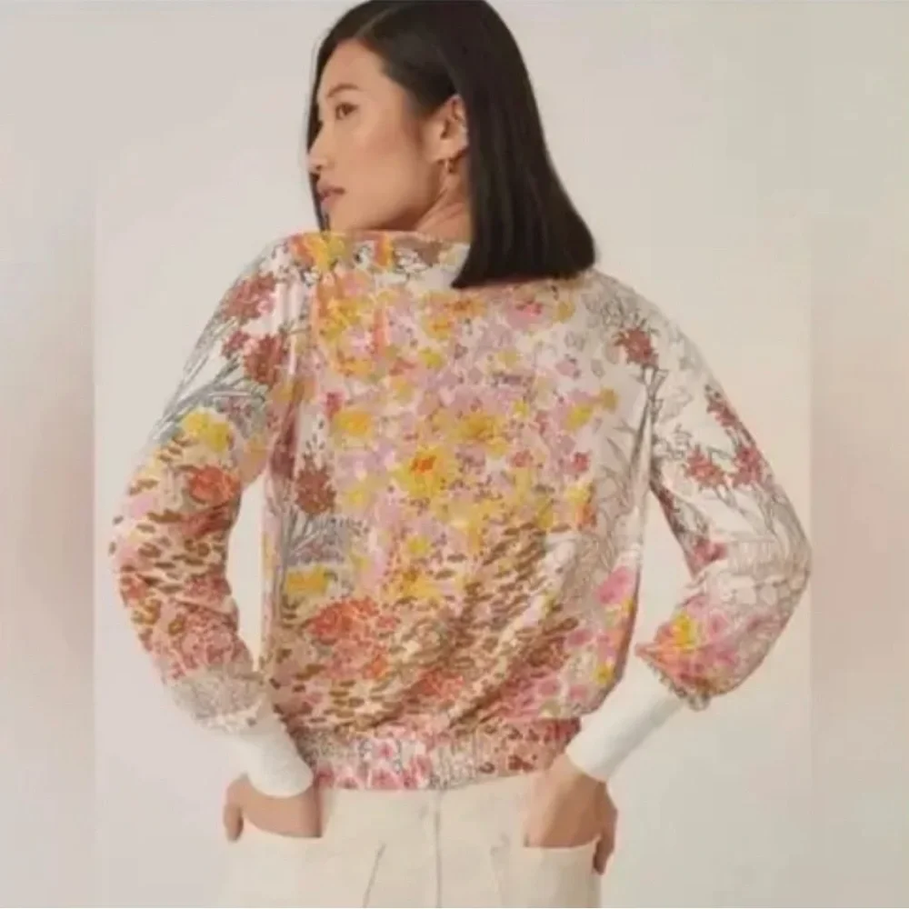 Anthropologie- Tiny Callie Floral Blouse - Picture 3 of 4